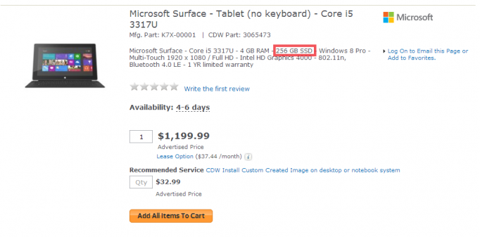 Surface Pro 256GB